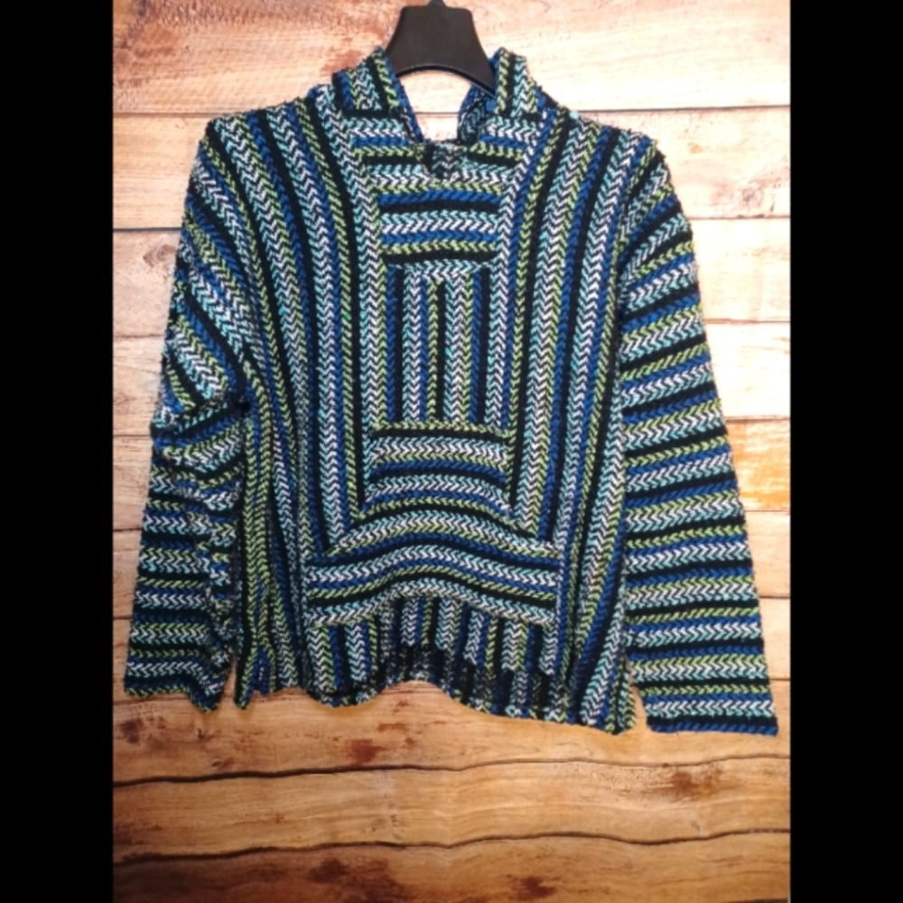 90's Baja Joe Pullover Hippie Hoodie